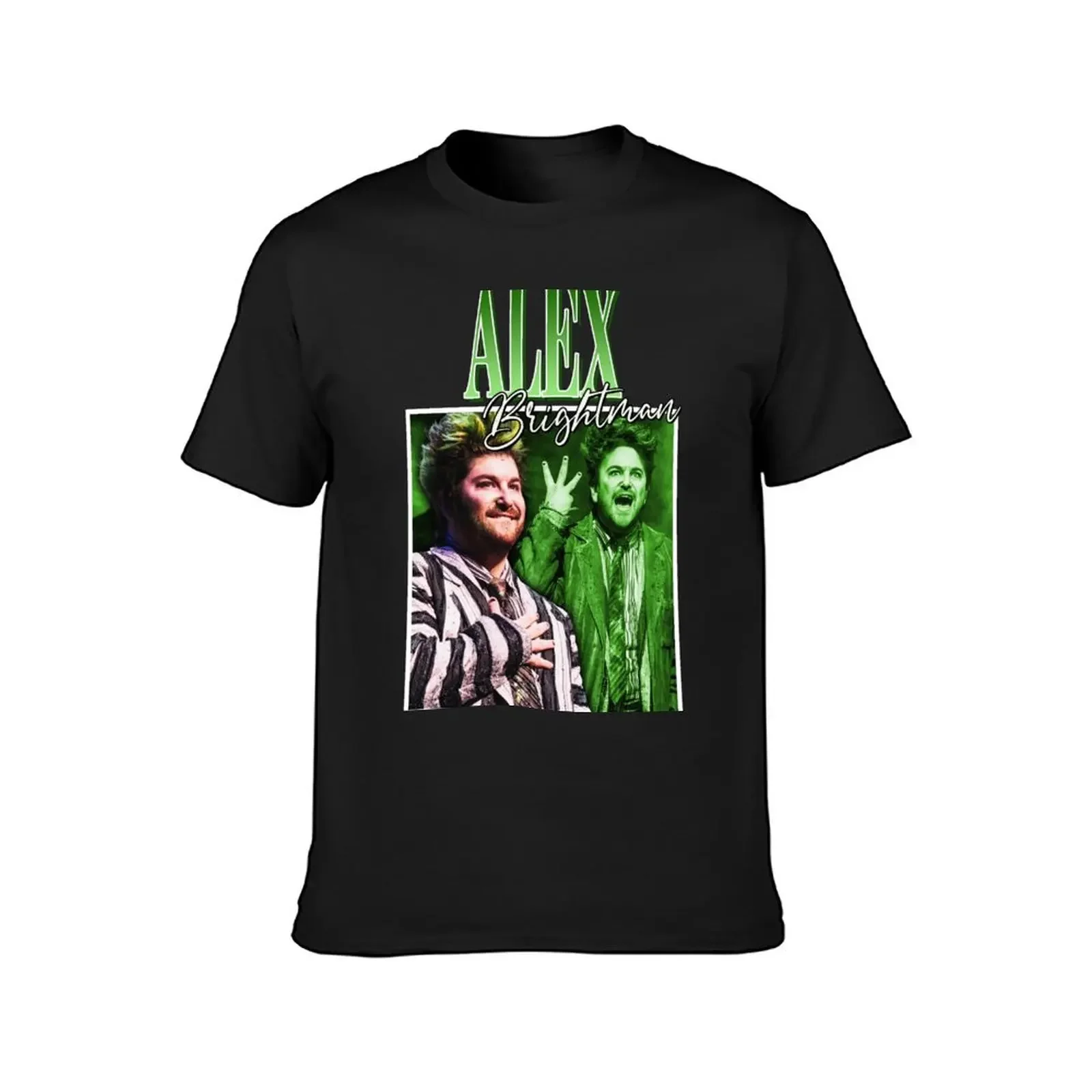 Alex Brightman T-Shirt tops plus sizes blanks blue archive plus size men clothing