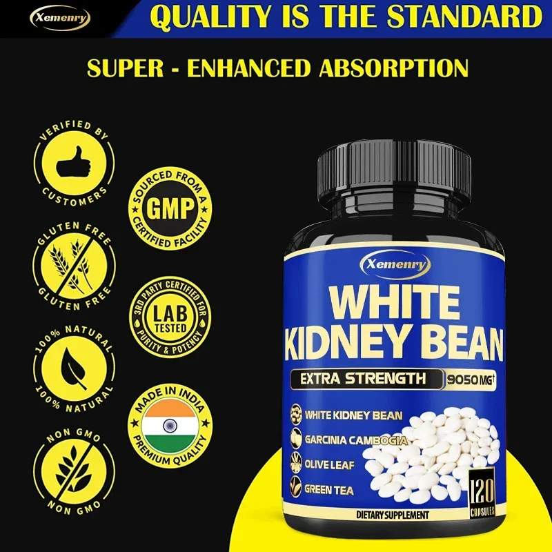 Natural White Kidney Bean Capsules - Weight Management Supplement, Body Shaping