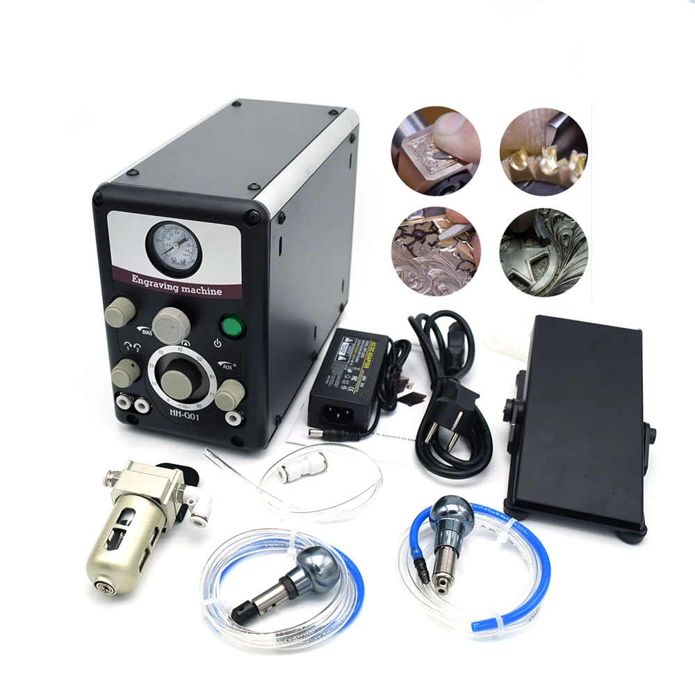 New Arrival Tasanol TS-49 Dual-Head Pneumatic Jewelry Engraver Machine