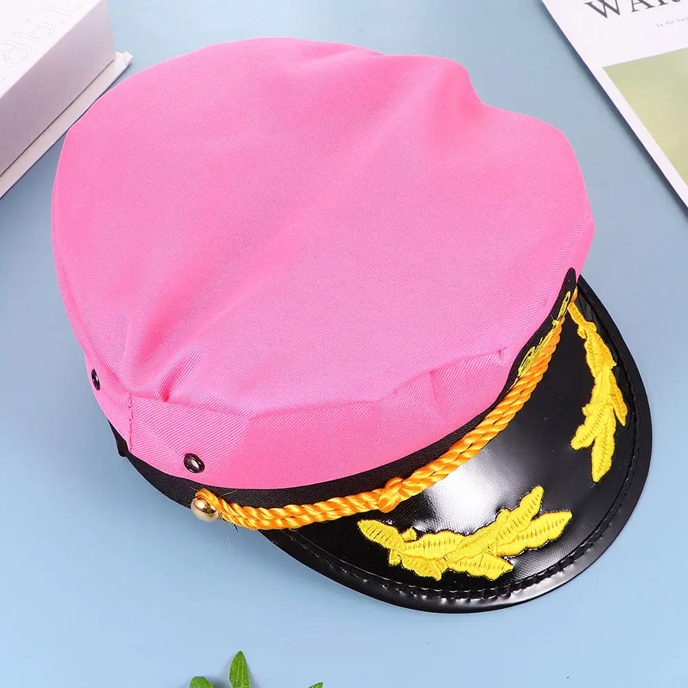 

4Pcs Captain Hat Soft Breathable Cosplay Sailor Hats for Adults Party Performance Photo Prop Costume Sailor Hat