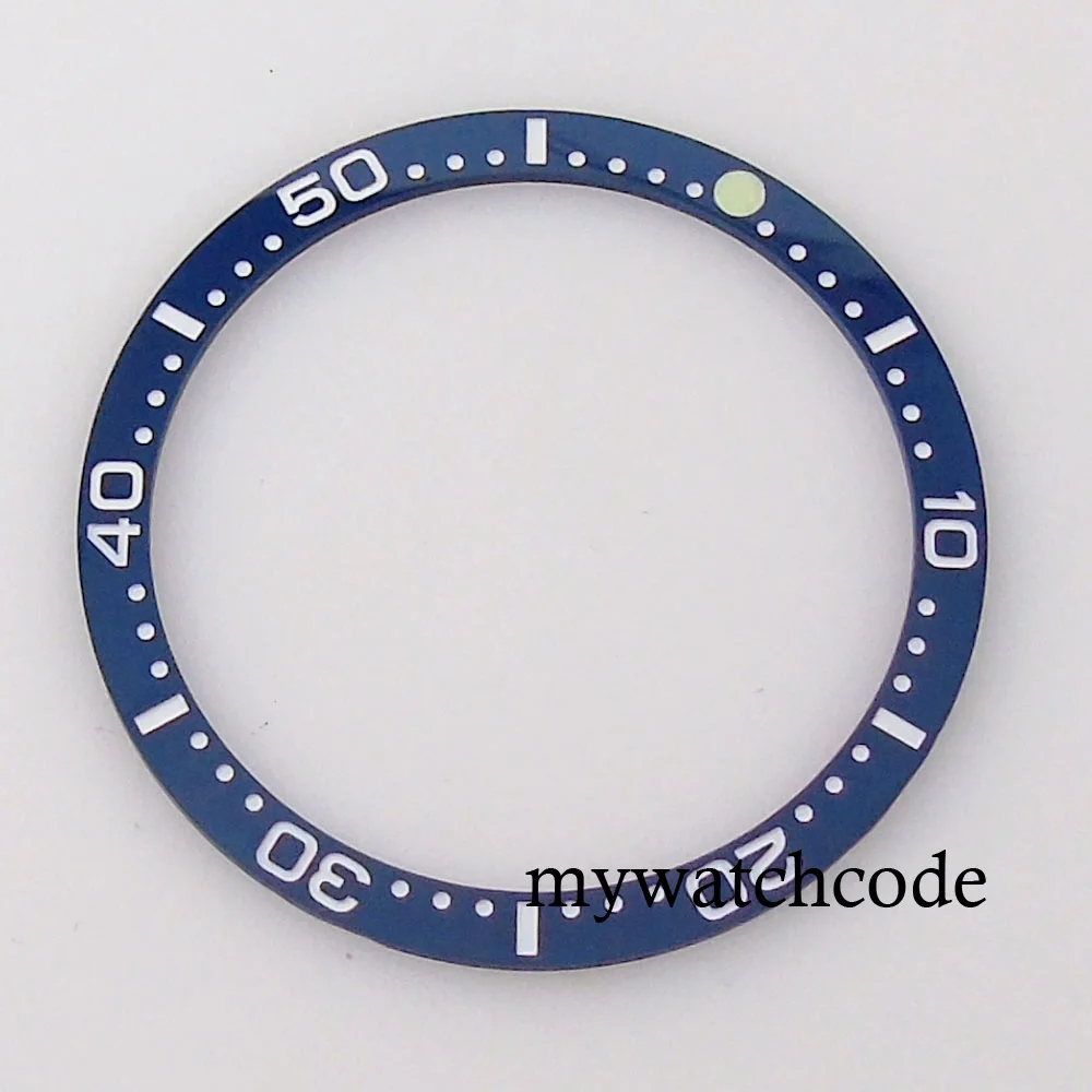 39mm*33mm 62MAS Flat Watch Bezel Insert Ceramic/Aluminum Watch Spare Replacements Repair kit Black Blue Green Ring