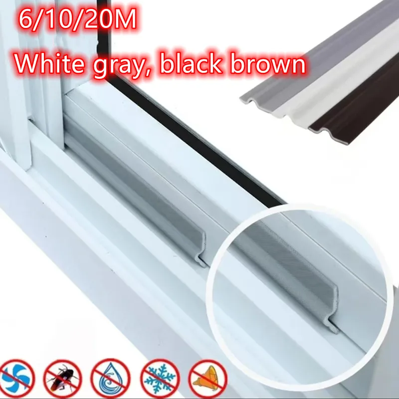 20M Soundproof Foam Window Weatherproof Sealing Strip Sliding Door Window Windproof Soundproof Door Bottom Sealing Gap Filler