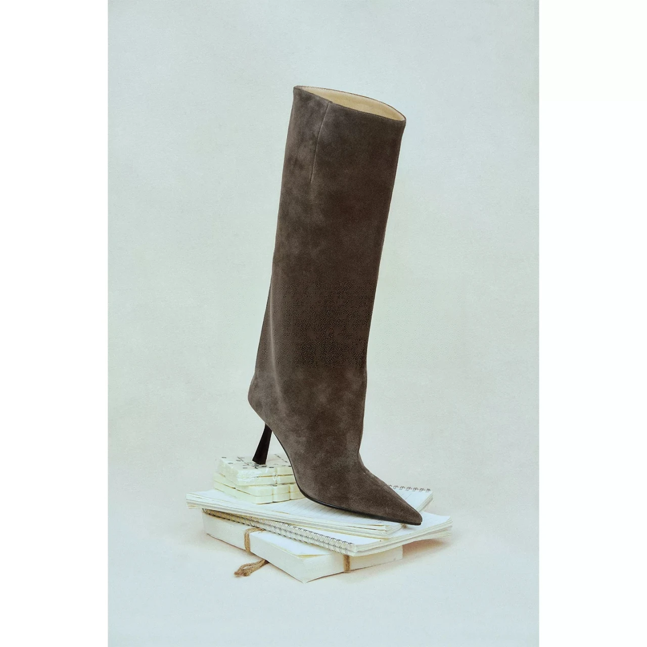 Thin Heeled Long Boots for Women, 2026 New Meilad Pile Boots, Western Boots, Large Circumference, Slimming Long Boots