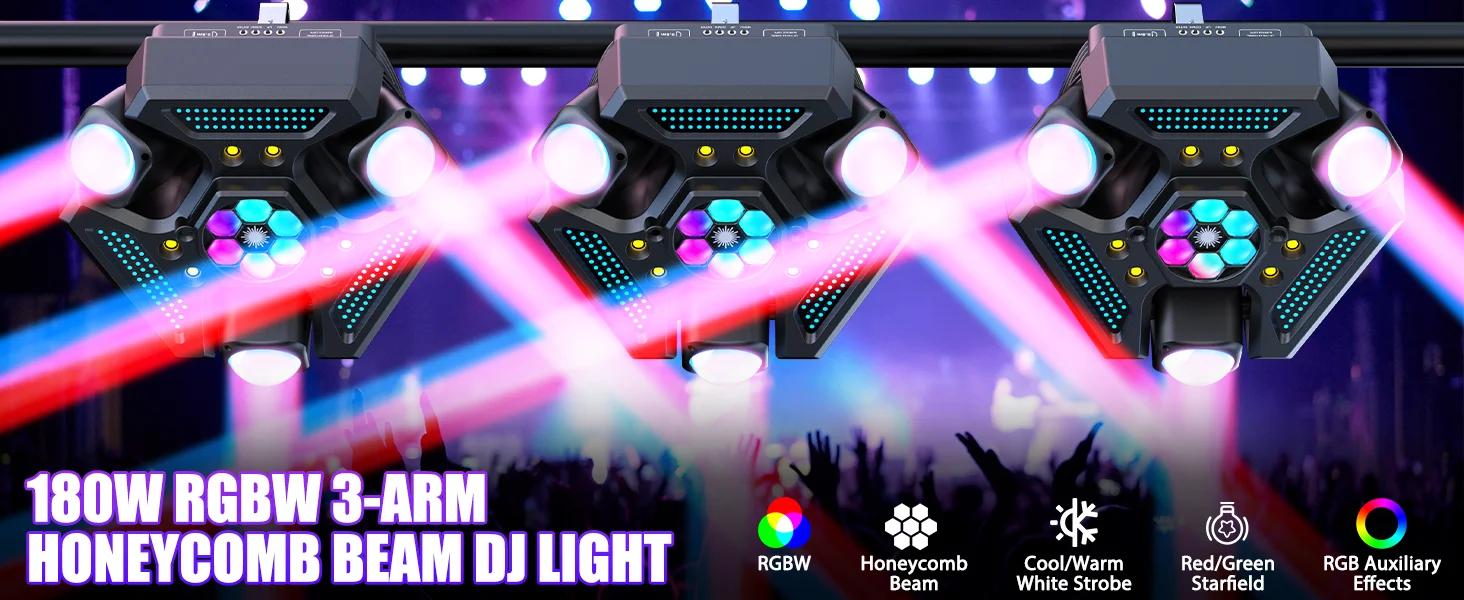 180W 3-Arm Moving Head Light