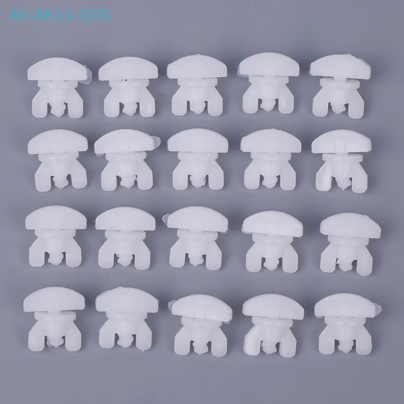 NEW Set Of 20Pcs White Plastic Curtain Track Stoppers Easy Installation Drapery Rails Sliding Gliders Curtain Fasteners
