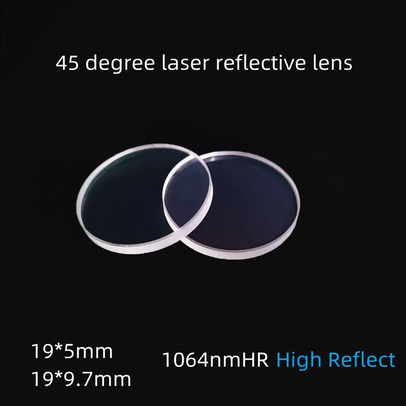 

Plano Glass 45 Degree 1064nm Reflective Lens D19mm Quartz JGS1 Mirror For Laser Machine