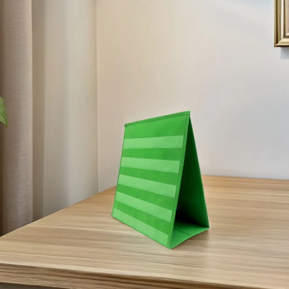 Trípode plegable para el aula, tabla de bolsillo, reloj, bolsa de exhibición de escritorio, calendario para niños, aprendizaje, gráficos de tela para el hogar
