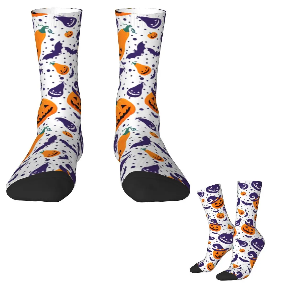 Halloween Pumpkins Ghost Brat (5) Socks Harajuku Stockings Winter Anti Sweat Couple Socks Soft Breathable Printed Climbing Socks