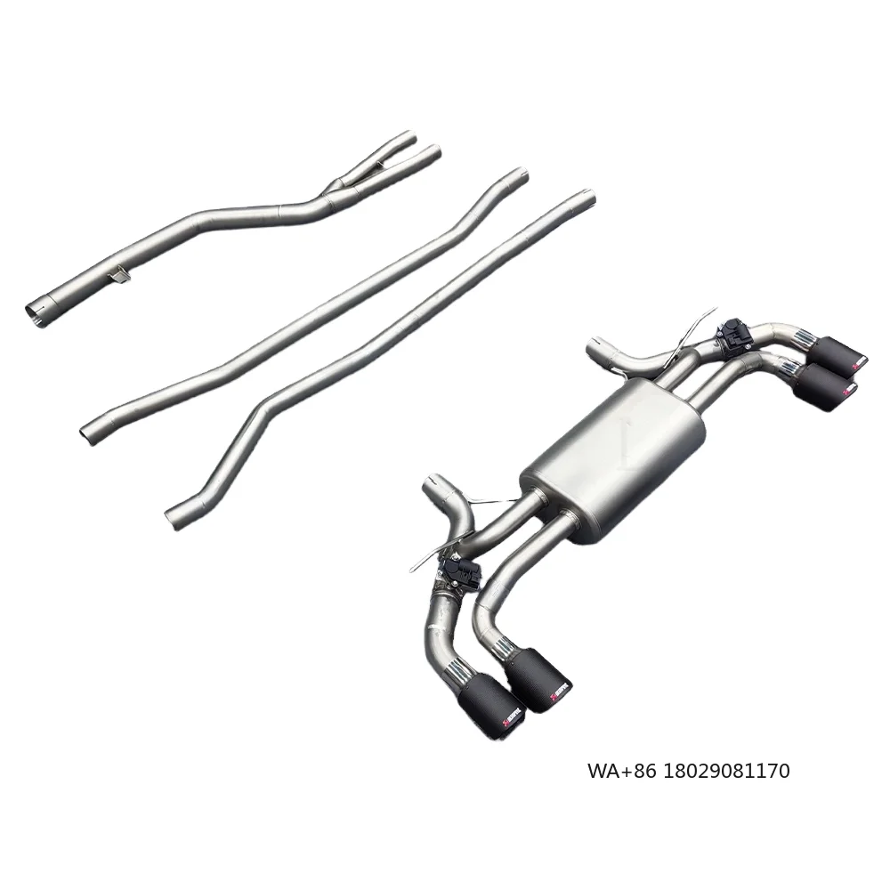 

Выхлопная система Fudkli 540i, новый дизайн для B58 530i G30 G38 3.0T 2018-2023, нержавеющая сталь, обновление для 5 серии, бампер M5, 4 выхлопных трубы