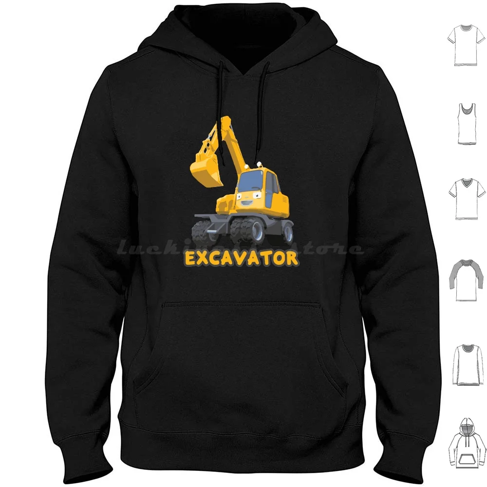 The Heavy Vehicle Poco The Excavator Tayo The Little City Bus Hoodie cotton Long Sleeve Tayo Truck Heavy Trucks Bus School