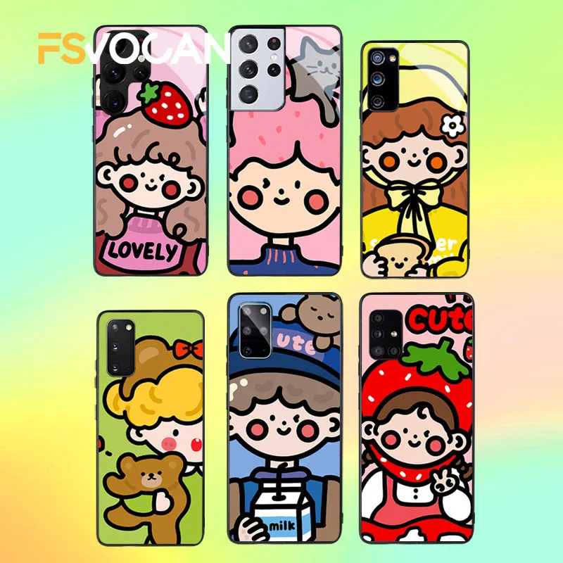 Nice Day Boys and Girls Cover For Samsung Galaxy S24 S23 S22 S21 S20 FE Plus A55 A51 A53 A52 A54 A52s A21S A32 A33 A34 A35 Ultra