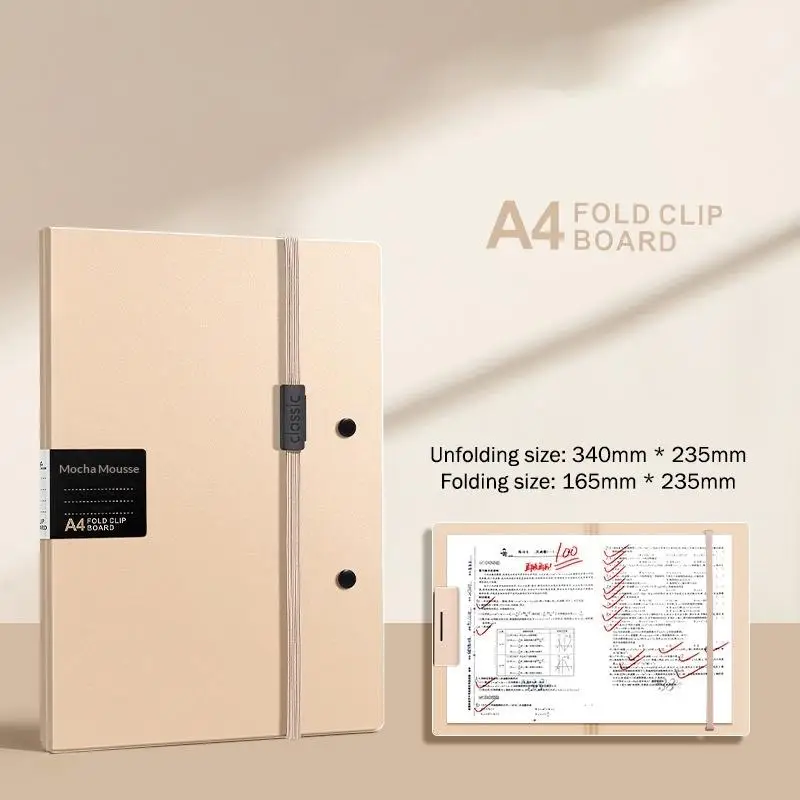 Foldable Folders A4 To A5 Folder A4 Folding Board Student Test Paper Storage Folder Organize Folder File Contract Folder
