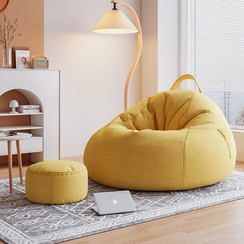 Corner Single Bean Bag Sofas Library Modular Kids Modern Bean Bag Sofas Travel Accent Air Sofas Para El Hogar Home Furnitures