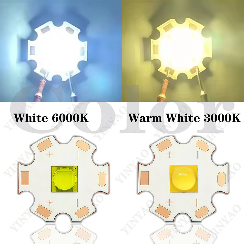 DC3V 6V 12V XHP70 High Power 7070 White LED Chip Copper Bracket 20W 40W Suitable For Flashlight Searchlight Headlight Lamp Beads