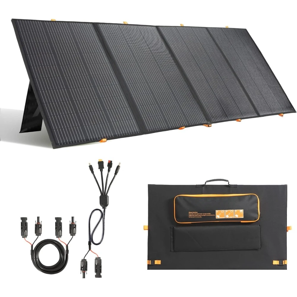 

400W Portable Solar Panel,Foldable Solar Panel Power Backup,36V Output Solar Charger for Power Station Off Grid Outdoor