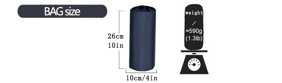 190*60cm Outdoor Camping Aufblasbare Matratze Schlafmatte mit Kissen Ultraleichte Luftmatratze mit Eingebauter Pumpe für Wandern und Wohnmobil – Detail 11