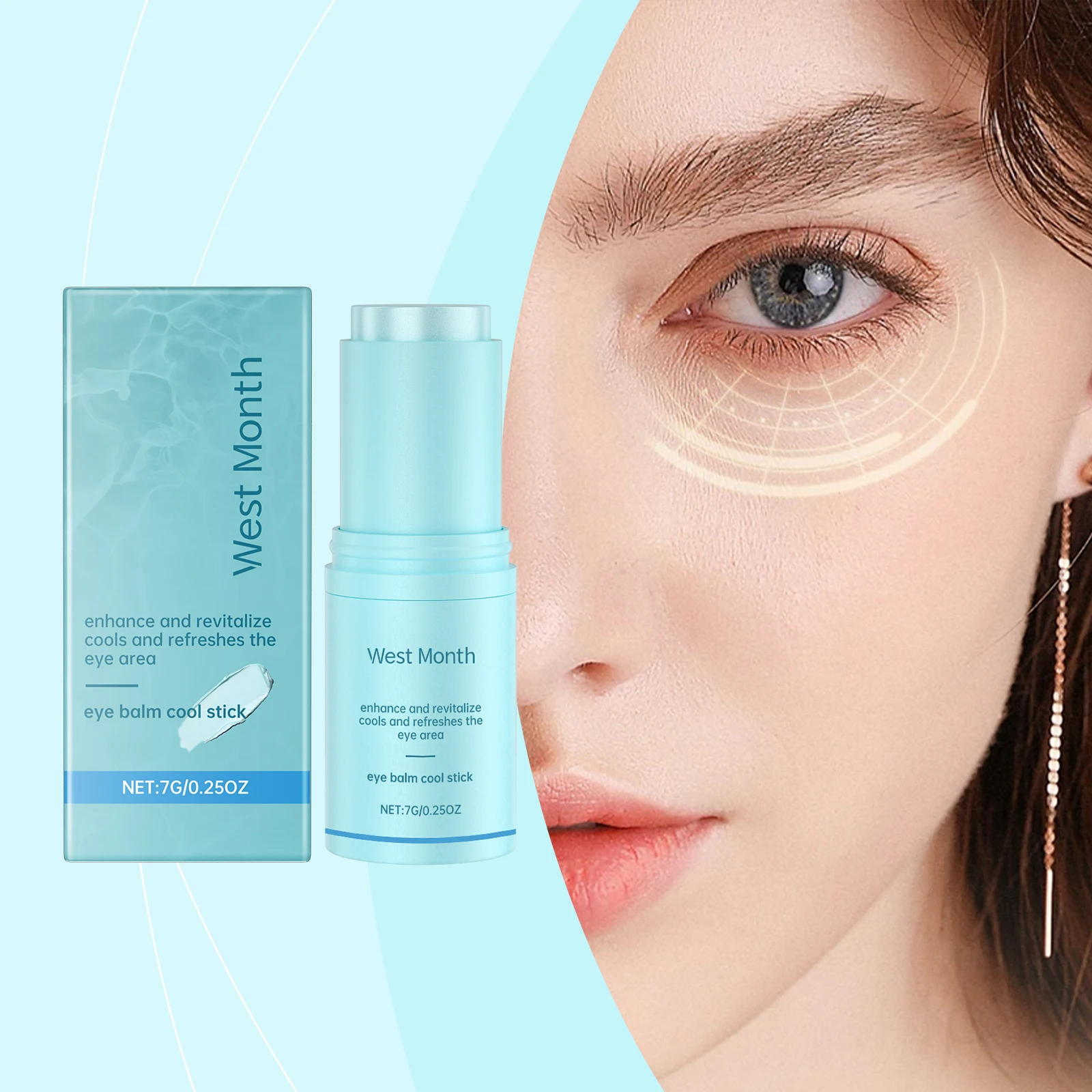 Eye Cream Stick Fade Fine Lines Anti-Wrinkle Deeply Moisturizing Repair Brighten Nourishing Collagan Boosting Cooling Eye Balm