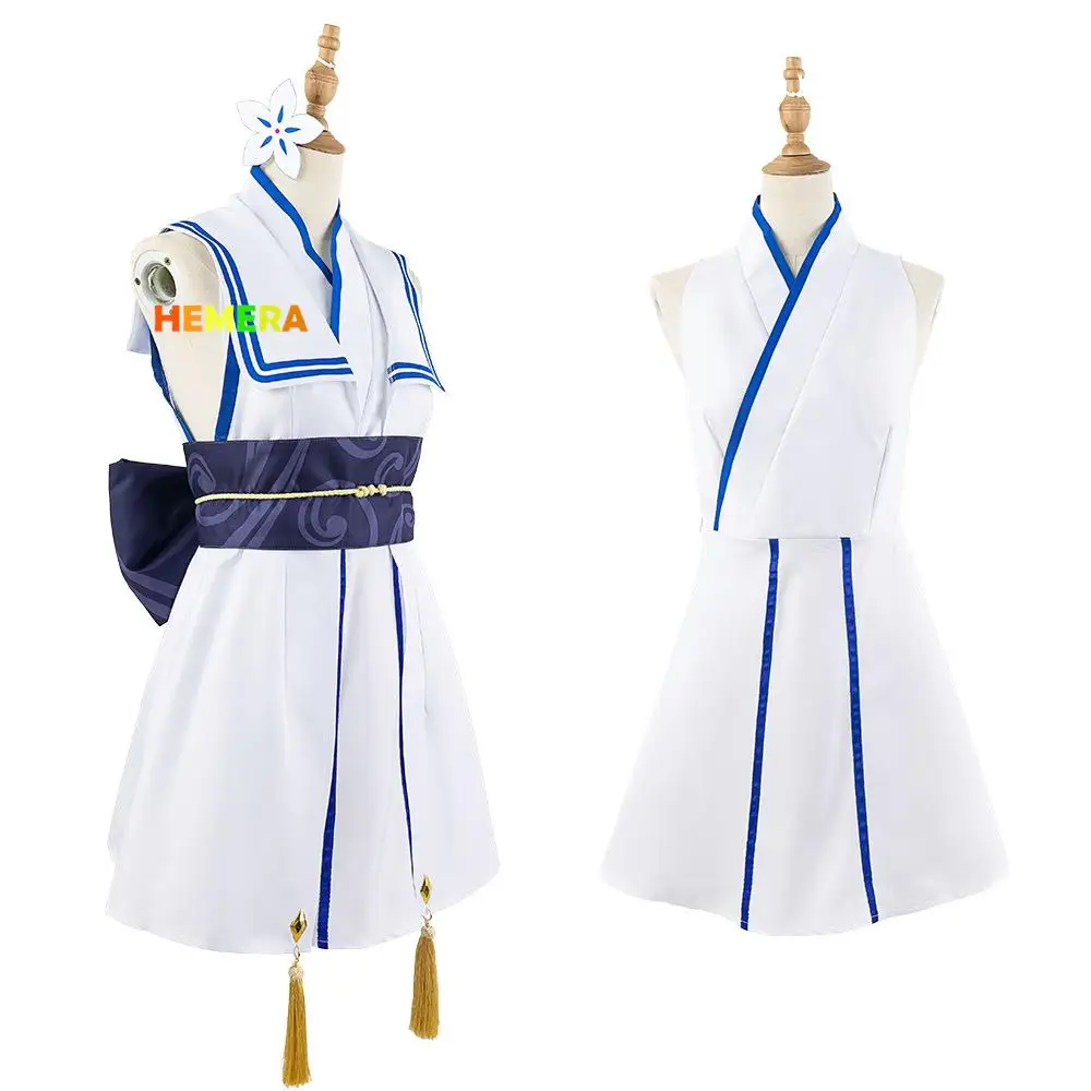 Blue Archive Costume Waraku Chise Cosplay Kimono Anime and Game Exhibition Coser Full Outfits Halloween Carnival Party Clothing