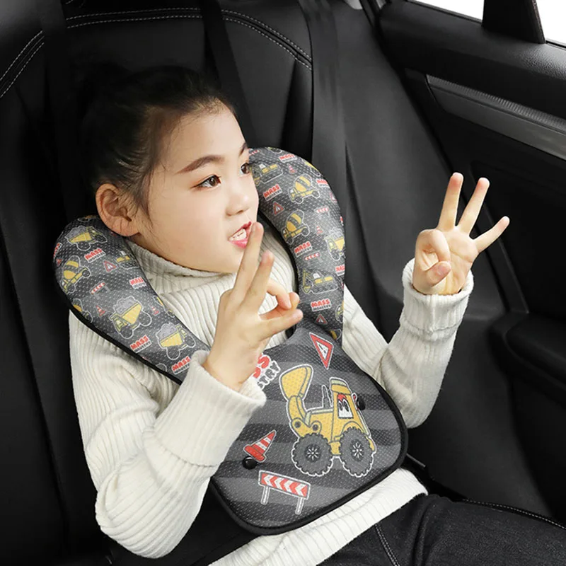 Kids Seatbelt Cushion Seat Belt Pillow Shoulder Pads Cushion Car Seat Strap Covers Protective And Lightweight For Boys And