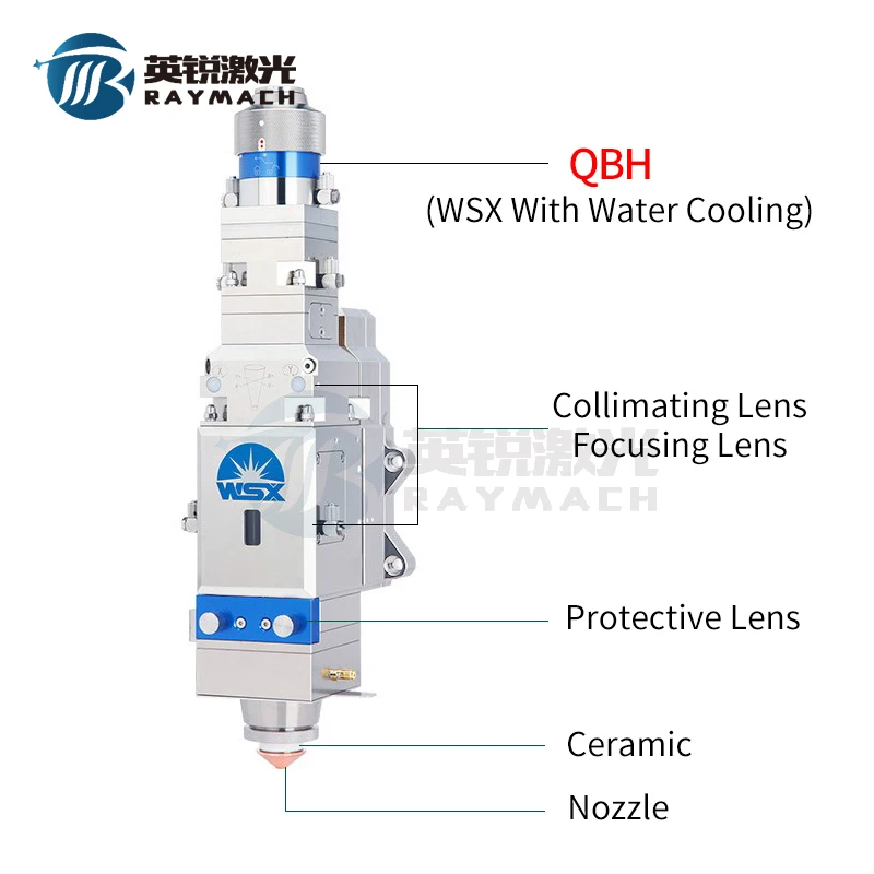 

Raytools Fiber Head QBH Interface Spare Parts WSX QD Connector Plugs Precitec Fiber Q+ Water Cooling Raycus Power Source