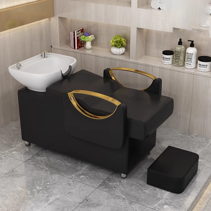 Designed Luxury Shampoo Chair Beauty Salon Designed Wash Hair Chair Modern Professional Cadeira De Barbearia Furniture