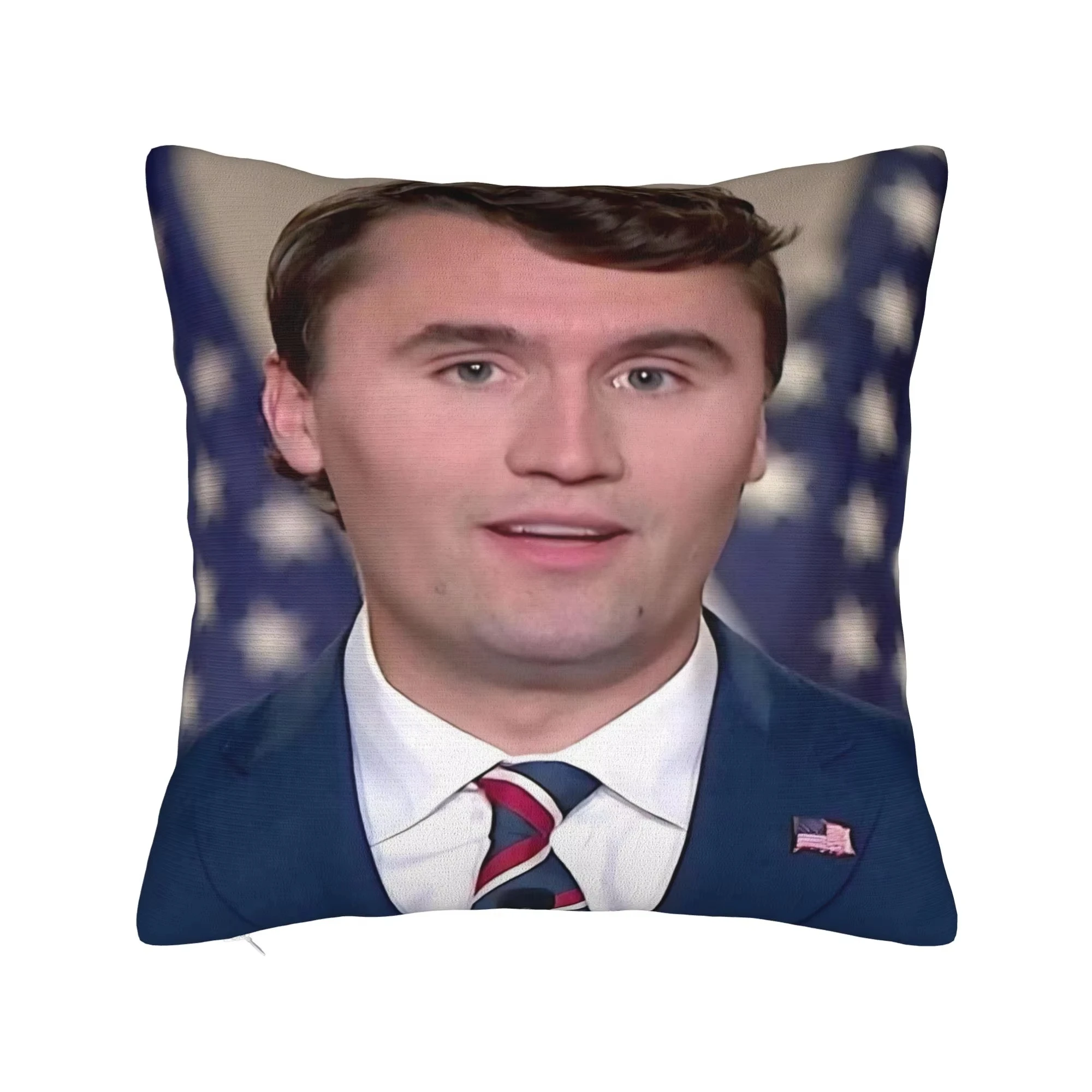 Dubbelzijdige Charlie Kirk R.I.P kussensloop, vintage zachte kussensloop voor bank en slaapkamer decor