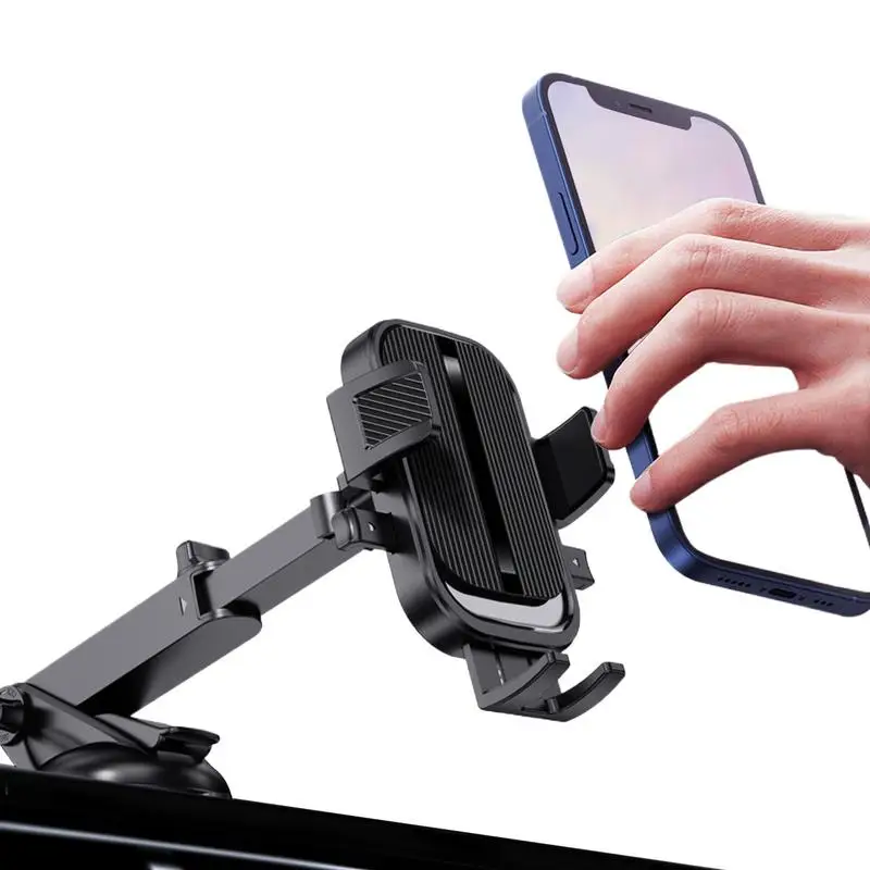 Car Phone Holder telescopic arm Phone Mount auto Air outlet Cell Phone rack car Suction Cup Dashboard Phone Bracket car interior