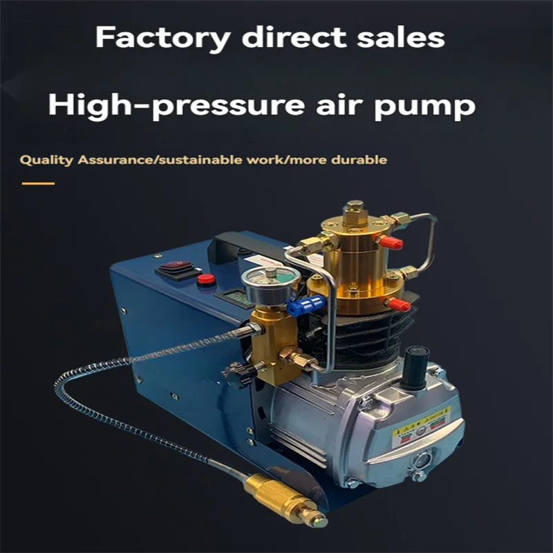 

Pump High Qality High-pressure Air Pump 1800W High Pressure PCP Air Compressor Manual Stop for Paintball Air Rifle Diving Bottle