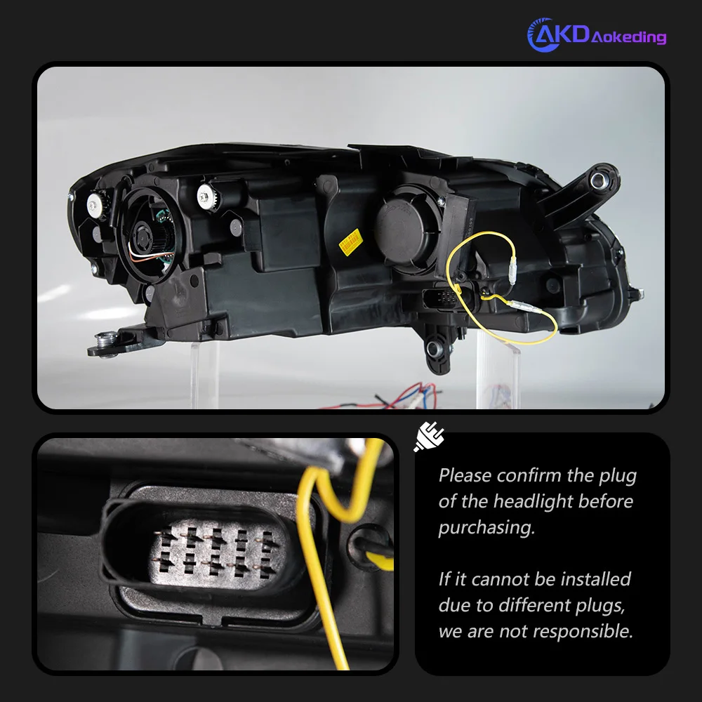 For Car VW Passat EU B7 Head Lamp 2012-2016 Magotan Headlights Fog Lights Daytime Run Lights DRL H7 LED Bi Xenon Bulb Accessory