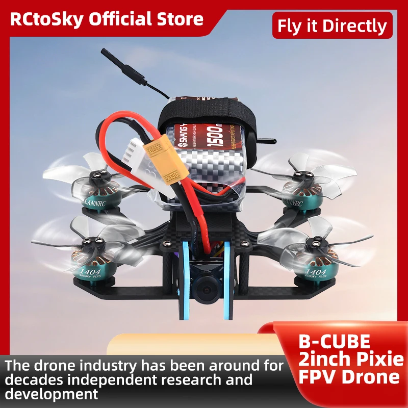 B-CUBE 2inch Pixie FPV Drone Frame Kit Carbon Fiber Racing Drone Quadcopter INAV Beatflight F722 NOXE Ardupilot Flight Control