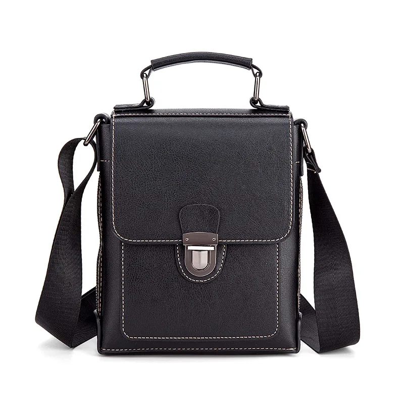 Vintage Flap Crossbody Bag Top Handle Turn‑Lock Closure Adjustable Shoulder Strap Multi‑Pocket Casual Daily Travel Messenger Bag