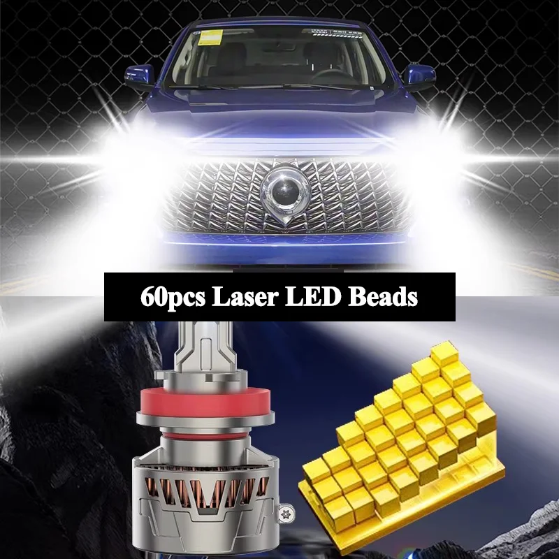 For Great Wall Poer Gwm 2019-2025 600W Modified High Low Integrated Beam Light LED Headlight Bulb Car Tuning Parts Accesorios