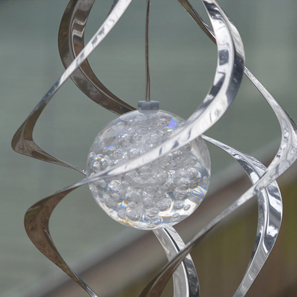 Solar Wind Chime Light Color Changing Crystal Ball Hanging Garden Decorative Lights Lawn Outdoor Patio Solar LED Lamp