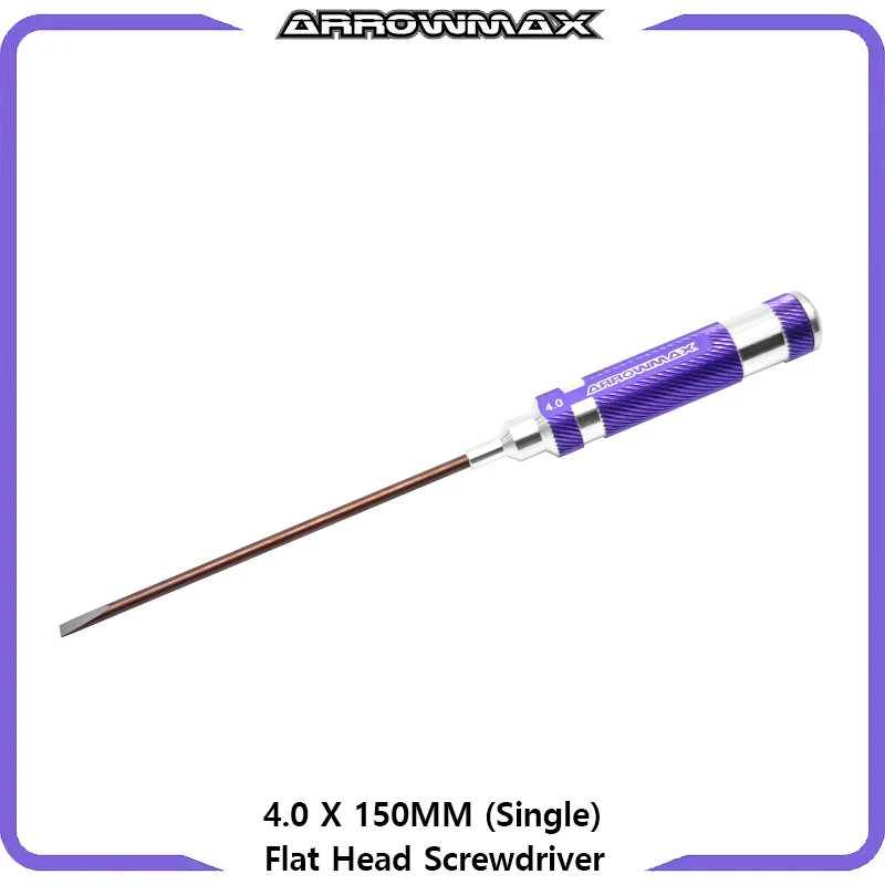 Imagem -03 - Arrowmax Flat Head Screwdriver Conjunto 3.0 4.0 5.0 5.8 Roxo Ferramentas Manuais para rc Tool