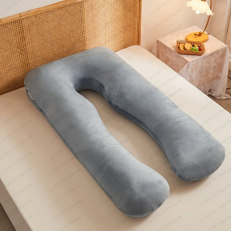 Multifunctional maternity pillow Side pillow Pure cotton removable and washable U-shaped nap pillow cushion