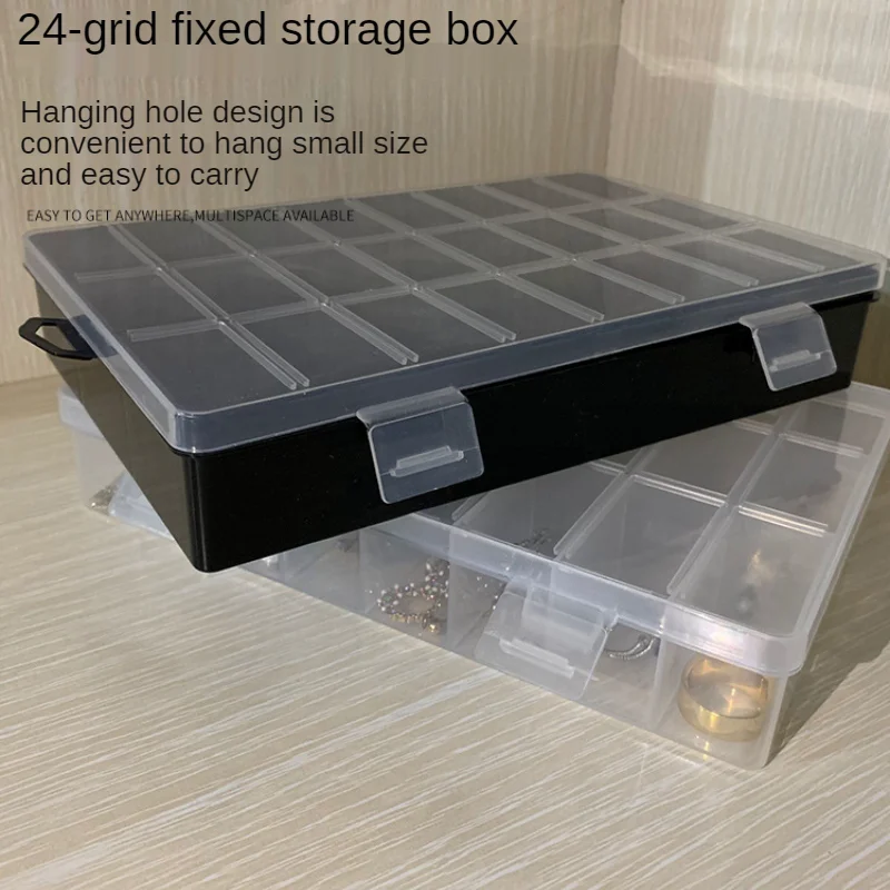 Practical 24 Grids DIY Apparel & Needlework Storage Box for Beads,Needles, Buttons, Sewing Accessories Tools Organizers