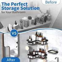 Corner Adhesive Shower Caddy 1