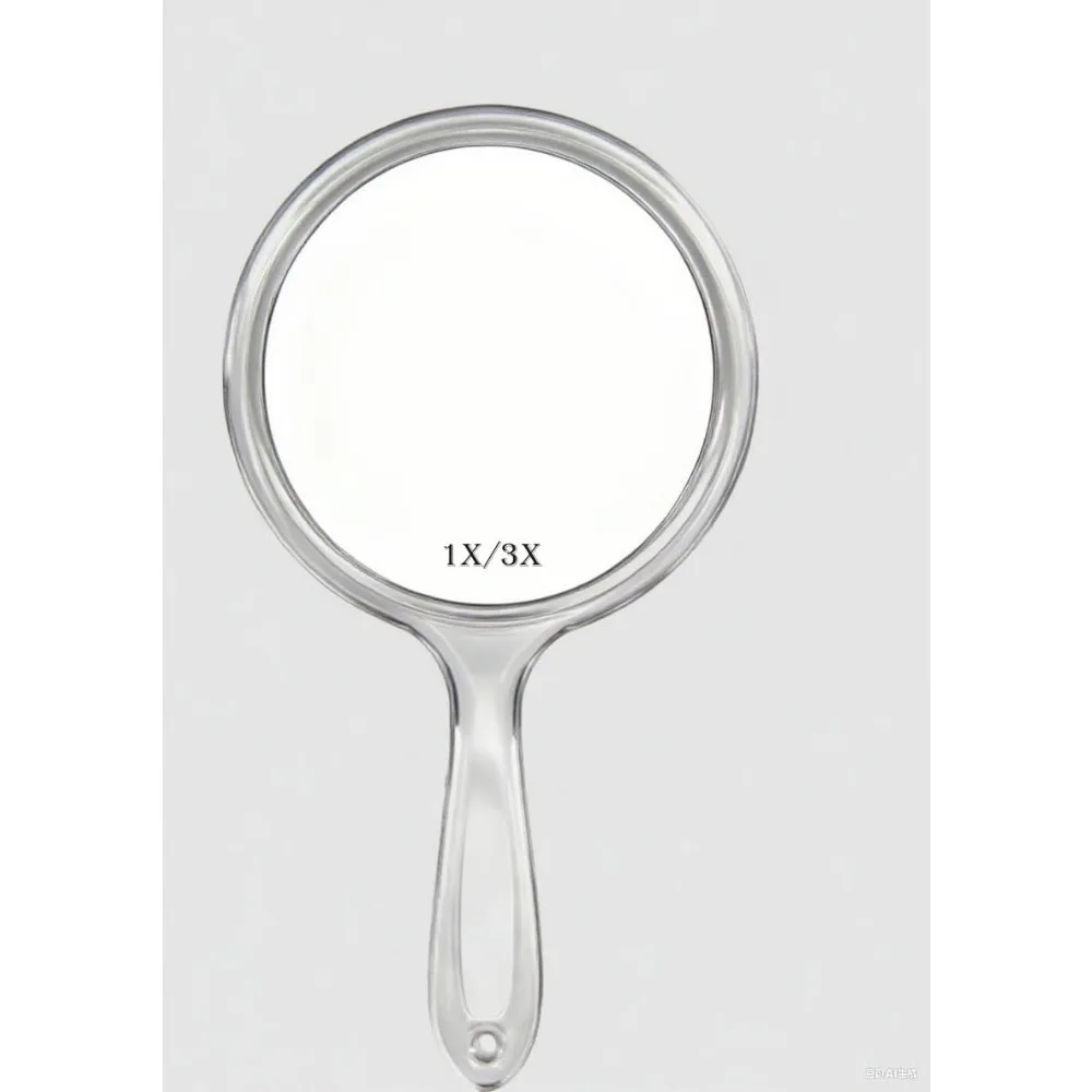 

Makeup hand mirror, double-sided handheld mirror, wall mounted mirror
