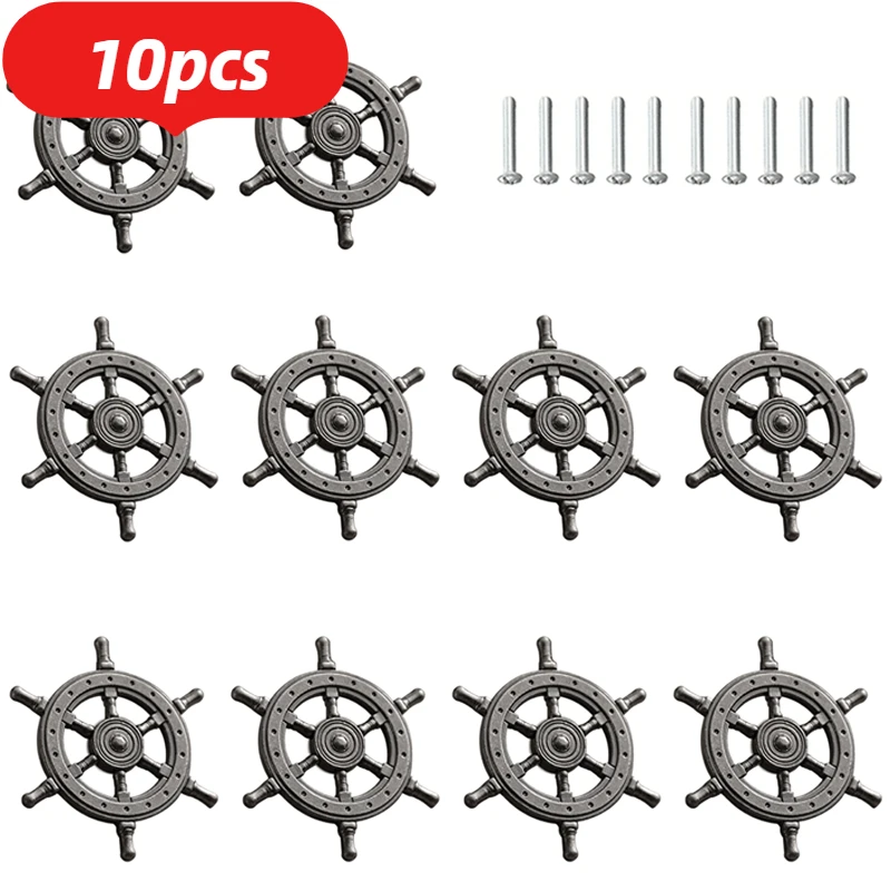 10pcs Antique Metal Finger Handle for Cabinet and Furniture Decoration - Stylish and Durable Pulls for Easy Access and Improved