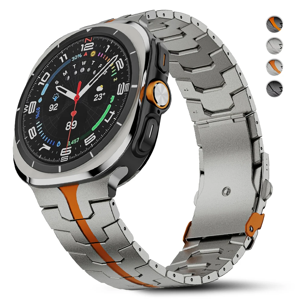 Titan-Metallarmband für Samsung Galaxy Ultra 2025 47mm Ohne Lücken Luxuriöses Business-Band für SAMSUNG GALAXY ULTRA 47MM 2024 Armband