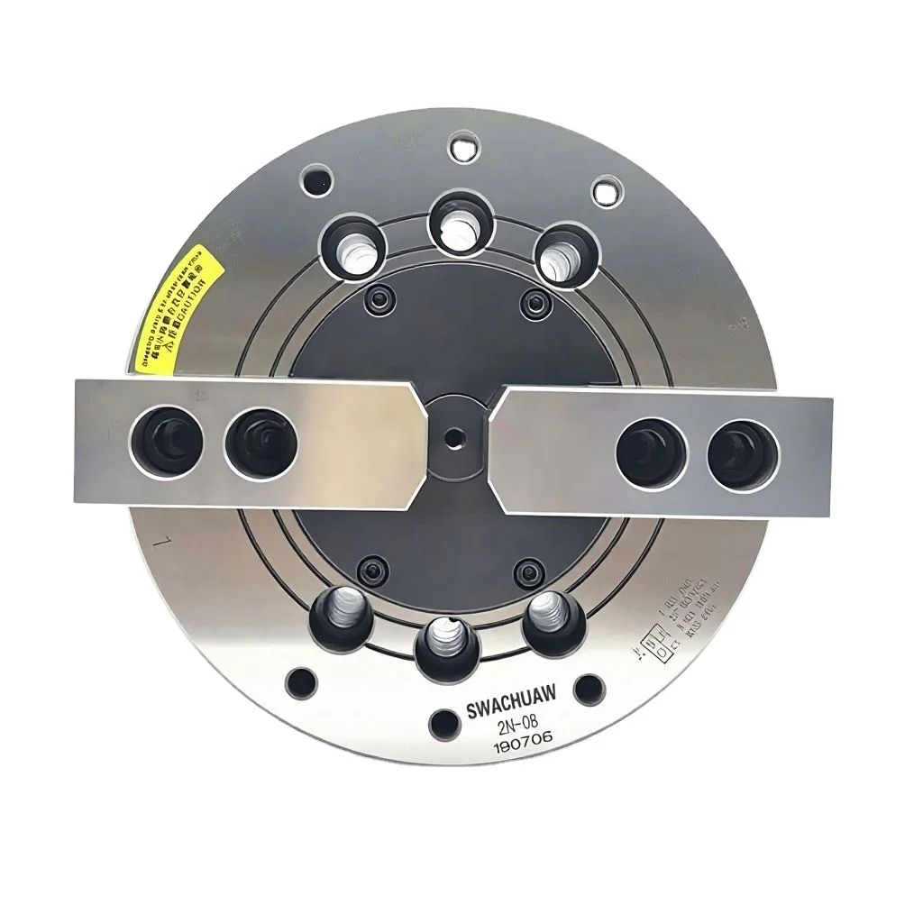 CNC Machine Tools Accessories New 2 Jaw Middle Solid Power Chuck