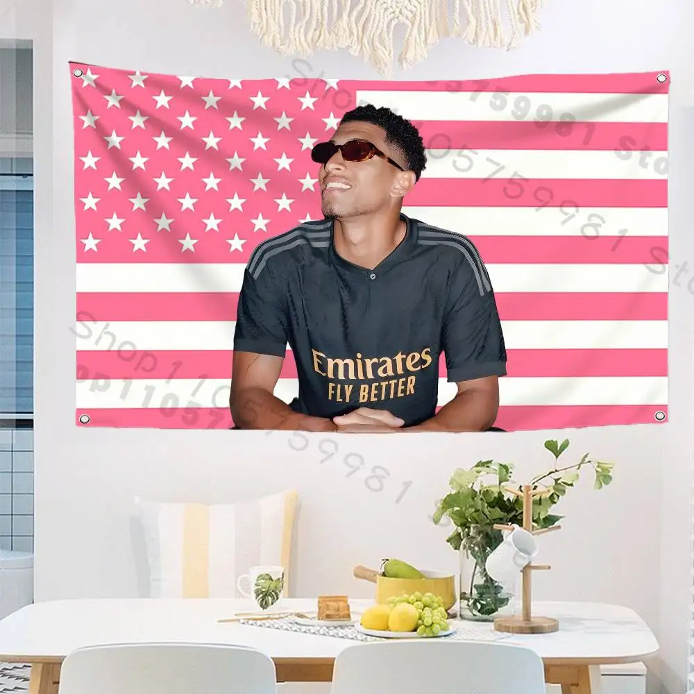 J-Jude B-Bellingham High-Quality Flag Tapestry Banner Bedroom Living Room Bar Party Wall Decor Outdoor Use