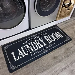 Kitchen Rug Laundry Room Decorative Floor Mat Anti-slip Bedroom Living Room Hallway Long Strip Carpet Home Decor