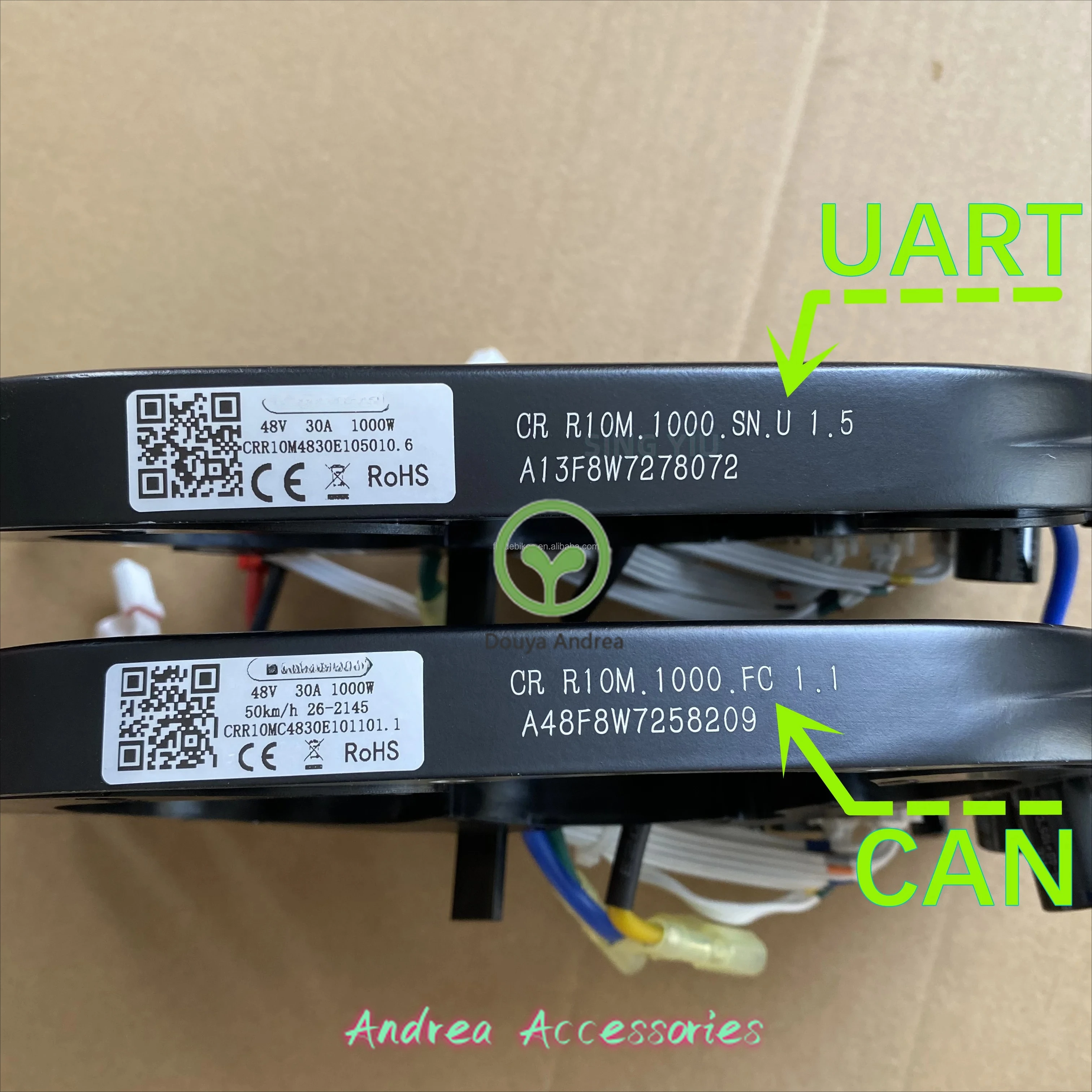M620 Controller Ba fang G510 Controller UART CAN Protocol Ba fang 1000W Motor 48V 30A Controller
