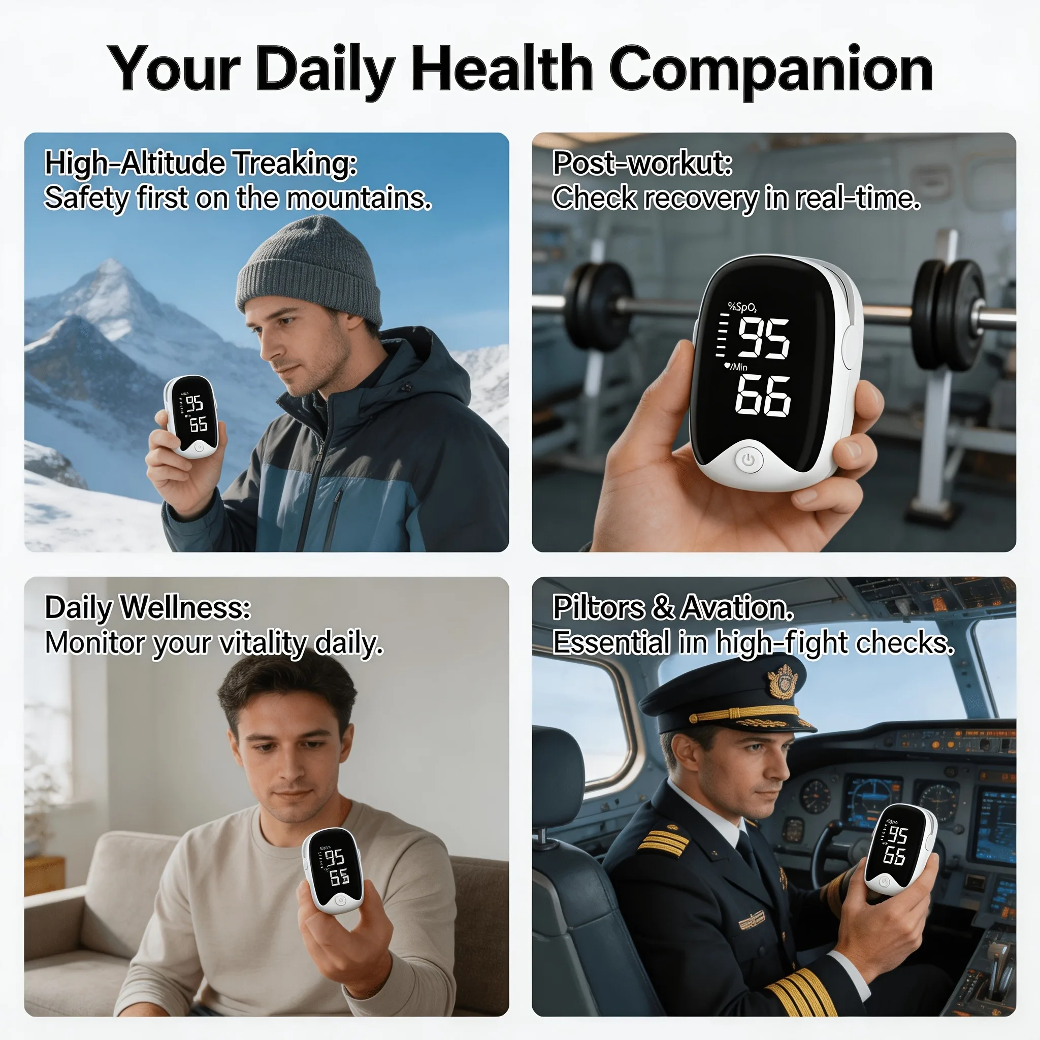 Fingertip Pulse Oximeter with OLED Display