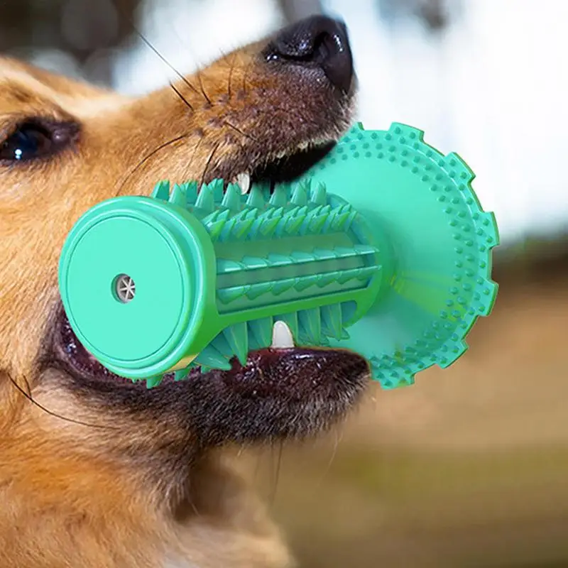 Dog Teeth Cleaning Toy Grinding Toothbrush Chew Toy With Conical Teething Bumps Dog Squeak Toys Pet Supplies For Pet Shelter