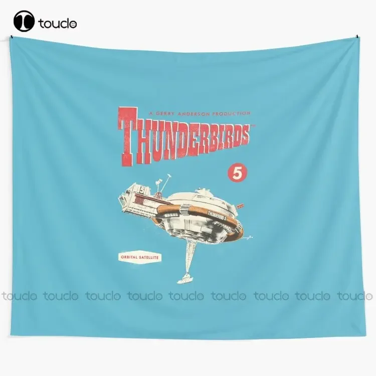 Thunderbird 5 Retro Space Model Classic Scifi Tapestry Tapestry Online Shopping Blanket Tapestry Bedroom Bedspread Decoration