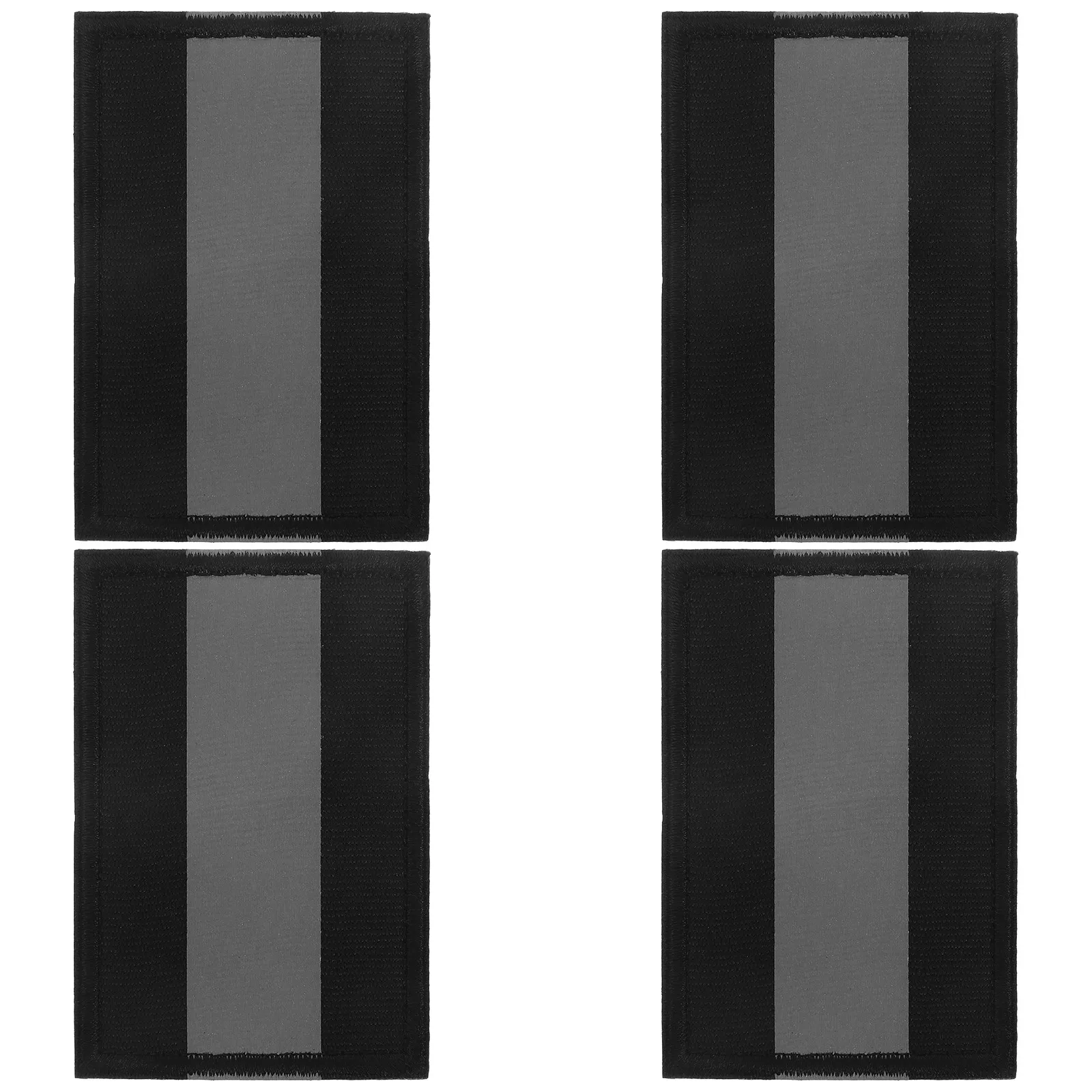 4 pcs Tape Safety Warning Adhesive Halloween Christmas New Year Hook And Loop Fastener Fabric Patch Cloth Material Reflective