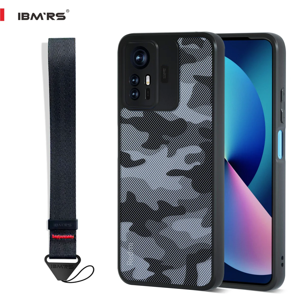 

Armor Case for Redmi Note 12S, Military Camo Shockproof Cover with Lanyard& Anti-Scratch Protection