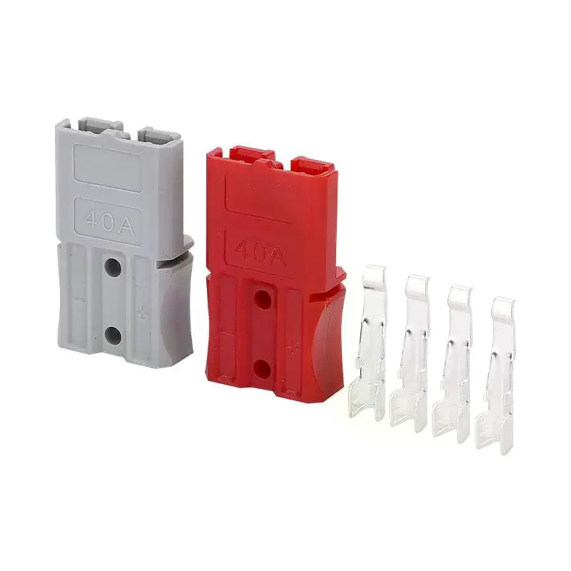 Battery Power Connector 40A 600V Amp Plug for Forklift Terminal Shockproof Durable Industrial Application
